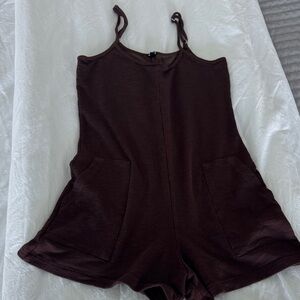 Monrow Dark Brown Jumpsuit